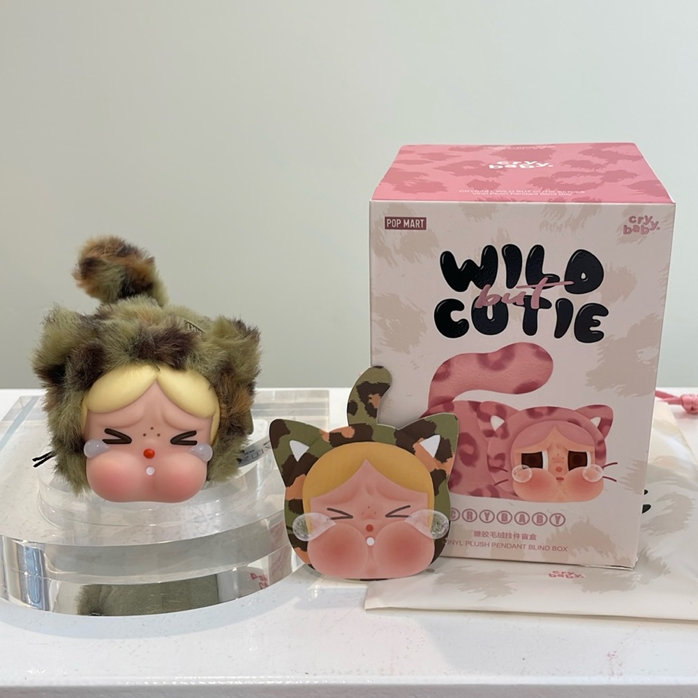 New Pop Mart Crybaby Wild But Cutie CAMO CUTIE Vinyl Plush Pendant
